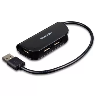   Axagon HUE-X4B hálózati csatlakozó USB 2.0 480 Mbit/s Fekete