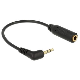 DeLOCK 0.175m 2.5mm/3.5mm audio kábel 0,175 M Fekete