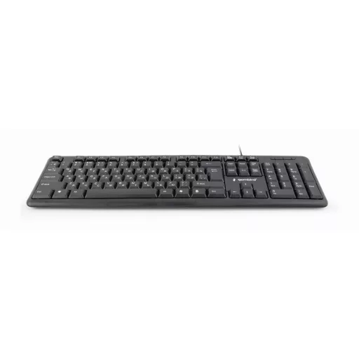 Gembird KB-U-103-RU billentyűzet Irodai USB QWERTY Angol, Orosz Fekete