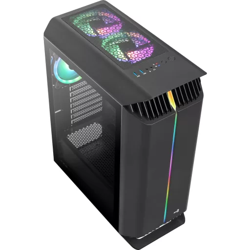 Aerocool Gladiator Duo Midi Tower Fekete