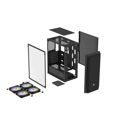 FURY Shobo SH4F RGB Midi Tower Fekete