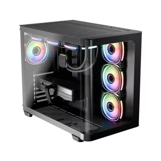 LC-Power LC-8001B-ON Midi Tower Fekete