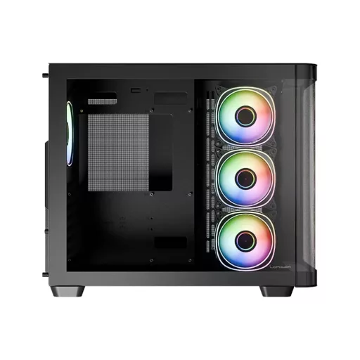LC-Power LC-8001B-ON Midi Tower Fekete