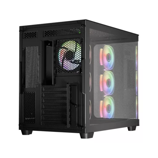 LC-Power LC-8001B-ON Midi Tower Fekete