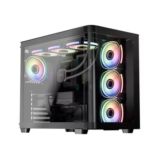 LC-Power LC-8001B-ON Midi Tower Fekete