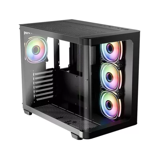 LC-Power LC-8001B-ON Midi Tower Fekete