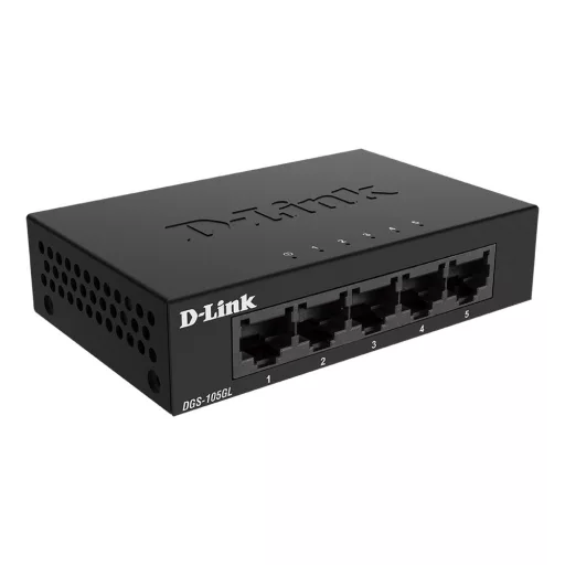 D-Link DGS-105GL/E hálózati kapcsoló Beállítást nem igénylő (unmanaged) Gigabit Ethernet (10/100/1000) Fekete