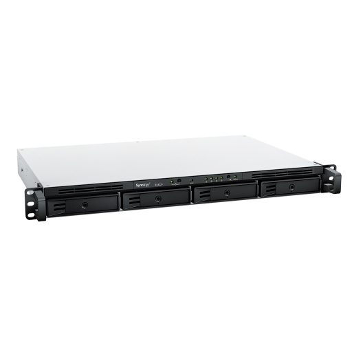 Synology RackStation RS422+ tárolószerver NAS Rack (1U) Ryzen Embedded R1600 2 GB DDR4 DSM Fekete
