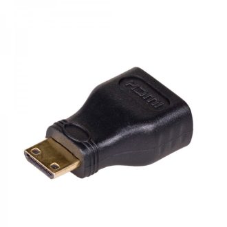   Akyga AK-AD-04 csatlakozó átlakító HDMI Type A (Standard) HDMI Type C (Mini) Fekete, Arany