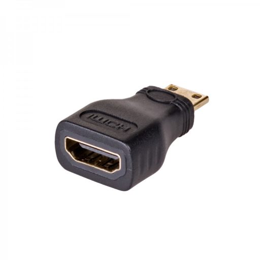 Akyga AK-AD-04 csatlakozó átlakító HDMI Type A (Standard) HDMI Type C (Mini) Fekete, Arany