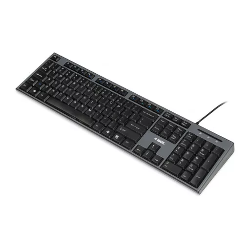 iBox IKMS606 billentyűzet Egér mellékelve Otthoni USB QWERTY Brit angol Fekete