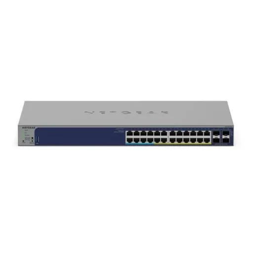 NETGEAR GS728TXUP Vezérelt Gigabit Ethernet (10/100/1000) Ethernet-áramellátás (PoE) támogatása 1U Szürke