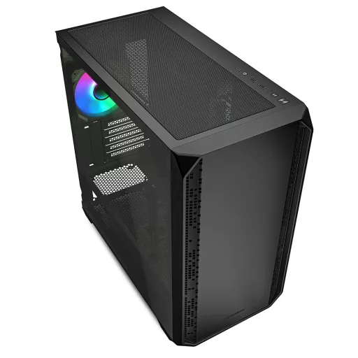 Sharkoon MK2 RGB Micro Tower Fekete