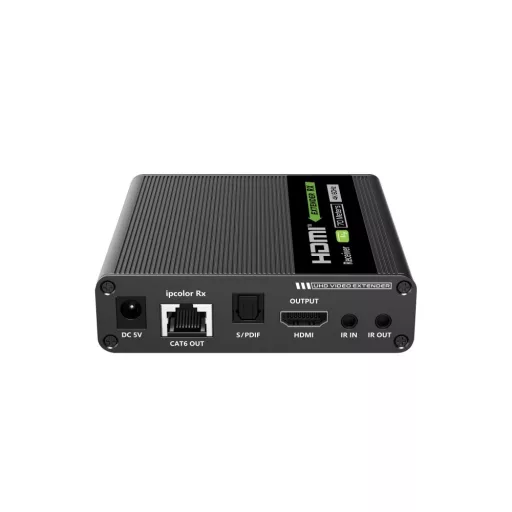 Techly IDATA-EXT-676R AV receiver Fekete
