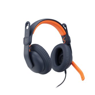   Logitech 981-001389 fejhallgató és headset Vezetékes Fejpánt Oktatás Kék, Narancssárga