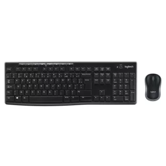   Logitech 920-004524 billentyűzet Egér mellékelve Irodai Vezeték nélküli RF AZERTY Belga Fekete