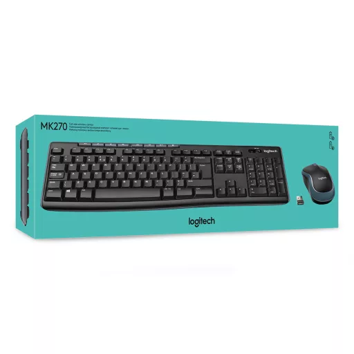 Logitech 920-004524 billentyűzet Egér mellékelve Irodai Vezeték nélküli RF AZERTY Belga Fekete