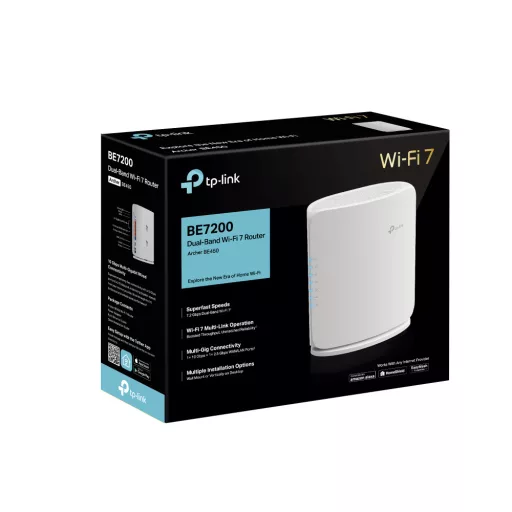 TP-Link Archer BE450 vezetéknélküli router Multi-Gigabit Ethernet Kétsávos (2,4 GHz / 5 GHz) Fehér
