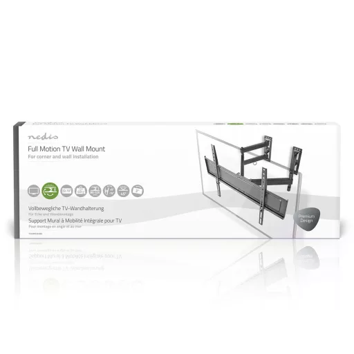Nedis TVWM5350BK asztali TV konzol 177,8 cm (70") Fali Fekete