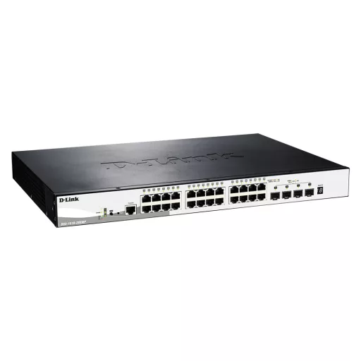 D-Link DGS-1510-28XMP Vezérelt L2/L3 Gigabit Ethernet (10/100/1000) Ethernet-áramellátás (PoE) támogatása Fekete, Szürke
