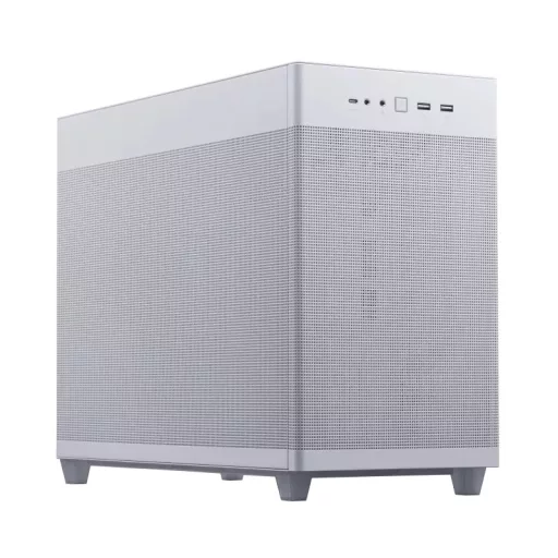 ASUS PRIME AP201 CASE TG WHITE Mini Tower Fehér
