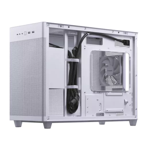 ASUS PRIME AP201 CASE TG WHITE Mini Tower Fehér