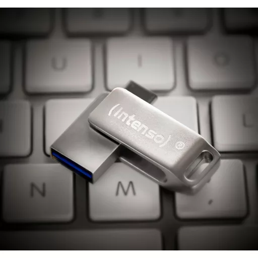 Intenso cMobile Line USB flash meghajtó 32 GB USB Type-A / USB Type-C 3.2 Gen 1 (3.1 Gen 1) Ezüst