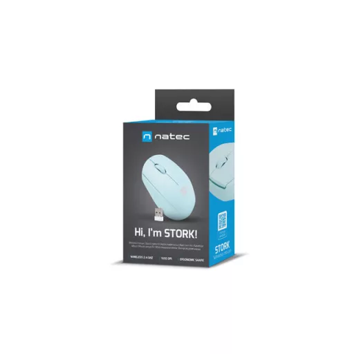 NATEC STORK egér Otthoni Kétkezes Bluetooth + USB Type-A Optikai 1600 DPI