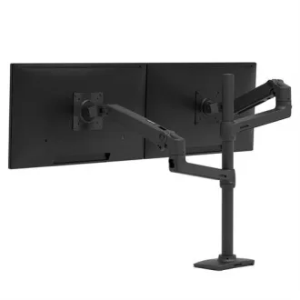  Ergotron LX Series LX Dual Stacking Arm, Tall Pole, Matte Black 101,6 cm (40") Asztali Fekete