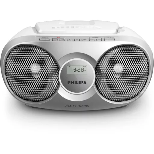 Philips AZ215S/12 hordozható sztereó rendszer 3 W FM Ezüst