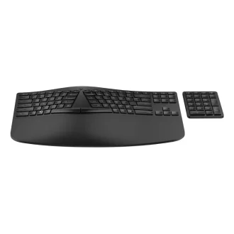   HP 965 BLK Ergonomic Wireless Keyboard billentyűzet Otthoni RF vezeték nélküli + Bluetooth Fekete