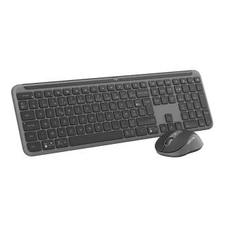  Logitech 920-012505 billentyűzet Egér mellékelve Irodai RF vezeték nélküli + Bluetooth AZERTY Francia Grafit