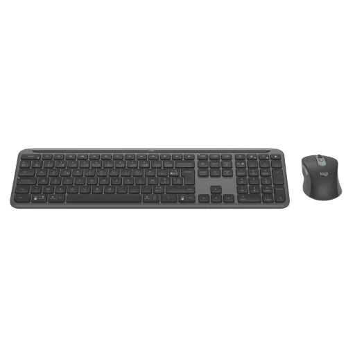 Logitech 920-012505 billentyűzet Egér mellékelve Irodai RF vezeték nélküli + Bluetooth AZERTY Francia Grafit