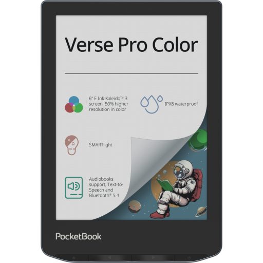 PocketBook Verse Pro Color e-könyv olvasó Érintőképernyő 16 GB Wi-Fi Fekete, Kék
