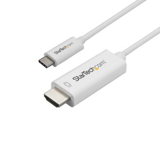   StarTech.com CDP2HD1MWNL video átalakító kábel 1 M USB C-típus HDMI A-típus (Standard) Fehér