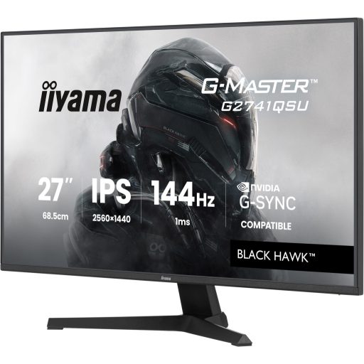 iiyama G-MASTER G2741QSU-B1 68,6 cm (27") 2560 x 1440 pixelek 4K Ultra HD QLED Fekete