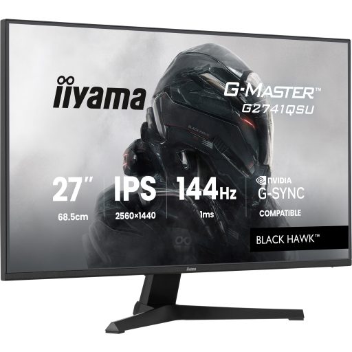 iiyama G-MASTER G2741QSU-B1 68,6 cm (27") 2560 x 1440 pixelek 4K Ultra HD QLED Fekete