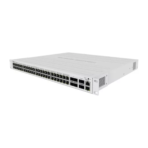Mikrotik CRS354-48P-4S+2Q+RM hálózati kapcsoló Vezérelt L3 Gigabit Ethernet (10/100/1000) Ethernet-áramellátás (PoE) támogatása 1U
