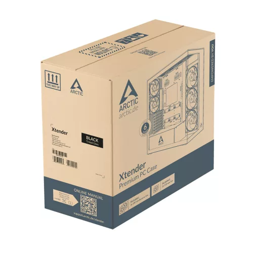 ARCTIC Xtender VG (Black) Midi Tower Fekete
