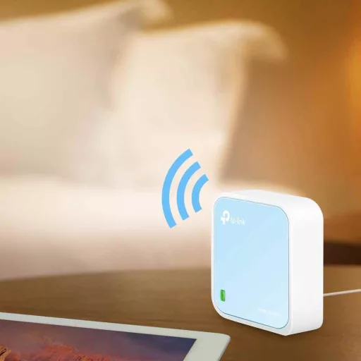 TP-Link TL-WR802N vezetéknélküli router Fast Ethernet Egysávos (2,4 GHz) Kék, Fehér