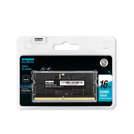 Klevv SO-DIMM 16 GB 1 x 16 GB DDR5 5600 MT/másodperc 262-pin SO-DIMM