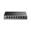 TP-Link Omada ES208GP hálózati kapcsoló Vezérelt L2 Gigabit Ethernet (10/100/1000) Ethernet-áramellátás (PoE) támogatása DIN rail Fekete
