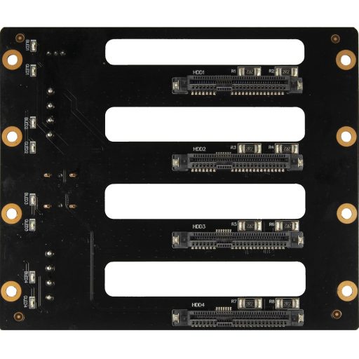 Inter-Tech NAS-8 HDD ház Fekete 2.5/3.5"