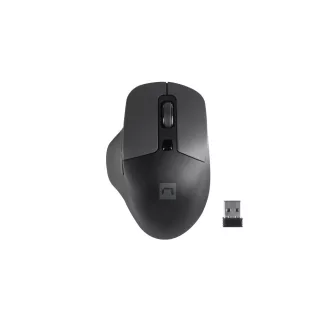   NATEC BlackBird 2 egér Irodai Kétkezes Vezeték nélküli RF IR LED 1600 DPI