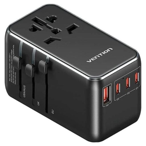 Adapter with Vention 100W charger 1xUSB-A 3xUSB-C