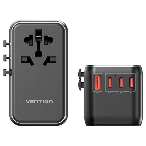 Adapter with Vention 100W charger 1xUSB-A 3xUSB-C