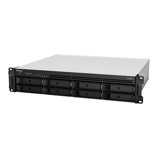 Synology RackStation RS1221RP+ tárolószerver NAS Rack (2U) Ryzen Embedded V1500B 4 GB DDR4 0 TB DiskStation Manager Fekete