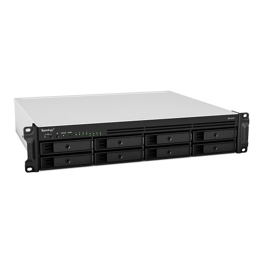Synology RackStation RS1221RP+ tárolószerver NAS Rack (2U) Ryzen Embedded V1500B 4 GB DDR4 0 TB DiskStation Manager Fekete