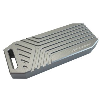   LC-Power LC-M2-C-USB4 tárolóegység burkolat Külső SSD ház Ezüst M.2