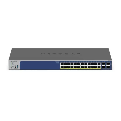 NETGEAR GS728TX L2/L3 10G Ethernet (100/1000/10000) Fekete